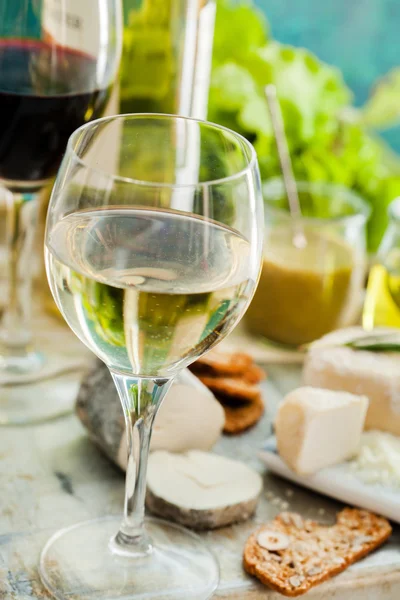 Cheese Plate with vegetables — Stock Photo, Image