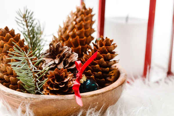 Natal cones decorativos — Fotografia de Stock