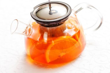 tencerede portakal çayı