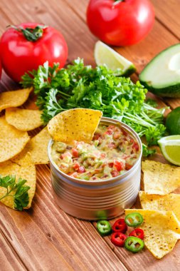 Guacamole avokado ve domates