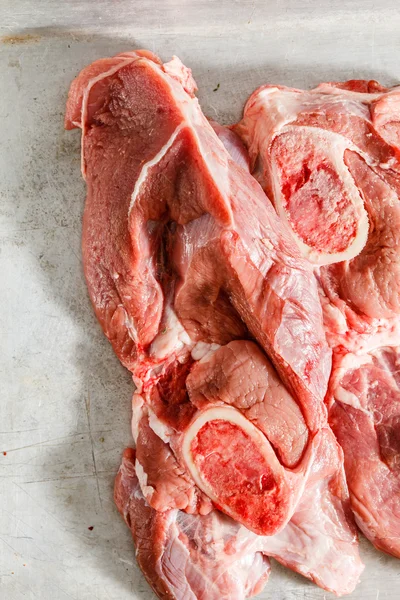 Rauw vers rood vlees — Stockfoto