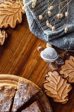 Sonbahar tatlı pasta