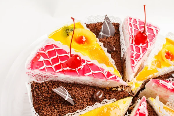 Lekkere taart stukken — Stockfoto
