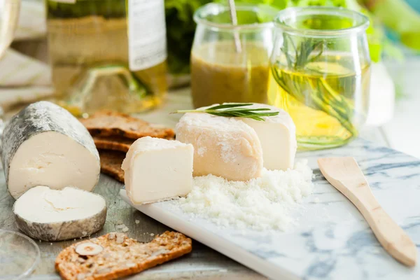 Assorted Cheese Plate — Stock Photo, Image