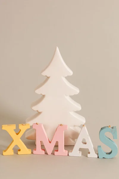 Christmas wooden decorations — Stock Photo, Image