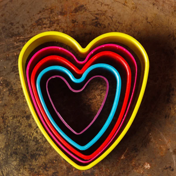 Barva srdce řezačky — Stock fotografie