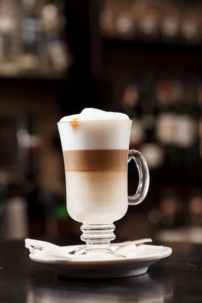 Latte macchiato beverage — Stock Photo, Image