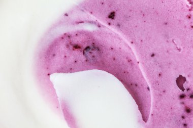 Frozen blueberry yogurt clipart