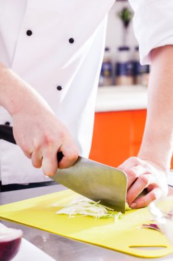 Chef iş yerinizde lokanta mutfağı