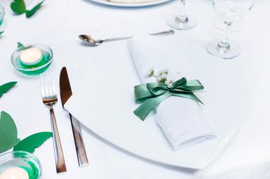 Yemek için masa hazır.