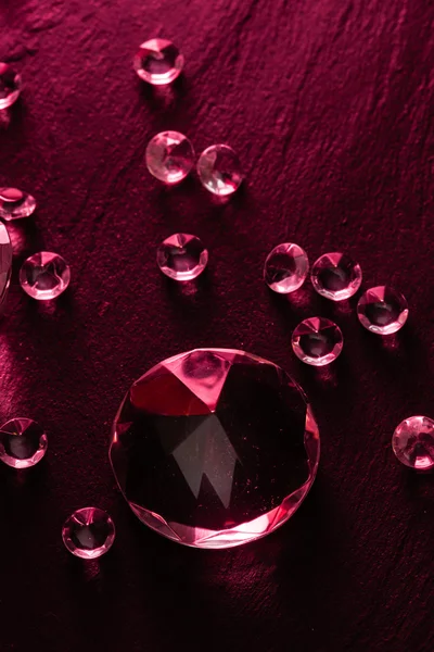 Different diamonds background — Stock Photo, Image