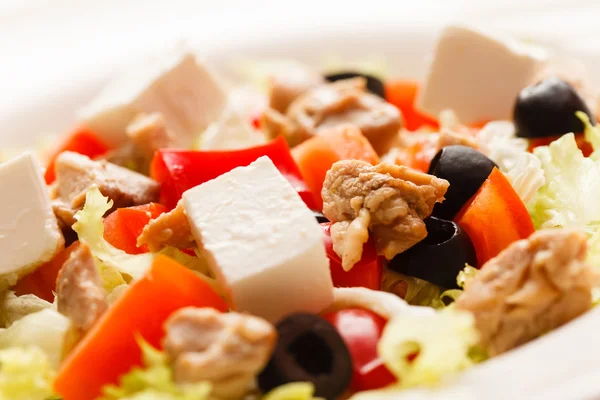 Delicious Greek salad — Stock Photo, Image