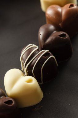 lezzetli çikolata Kalpler
