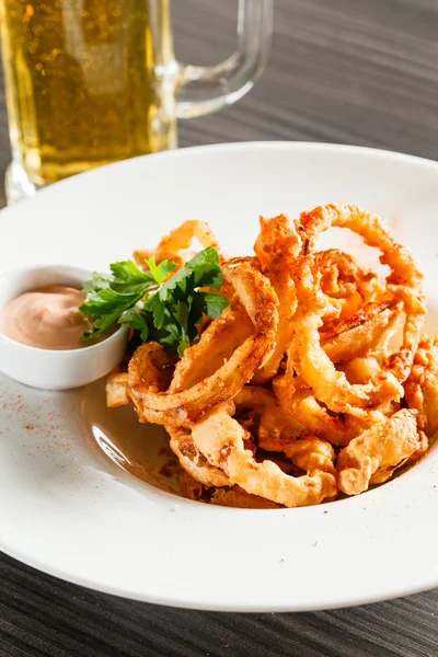 Fried Onion rings — Stock Photo, Image