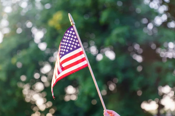 American flag on background — Stock Photo, Image