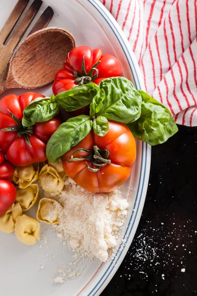 Bordo de comida italiana — Fotografia de Stock