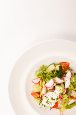 Spring salad with lettuce
