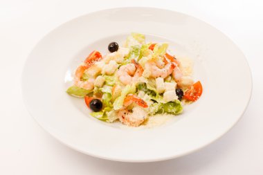 Karidesli Sezar salatası