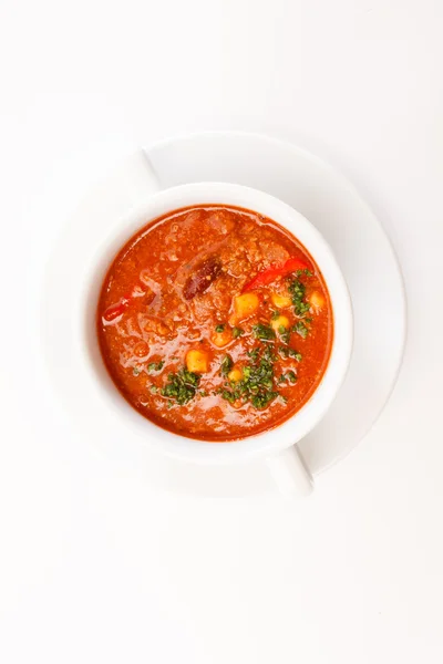 Sopa de tomate saudável — Fotografia de Stock
