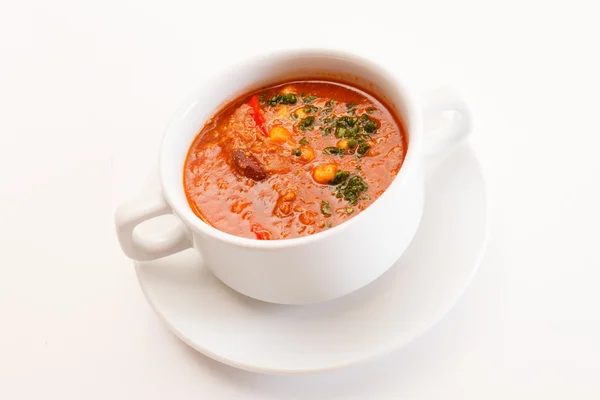 Gesunde Tomatensuppe — Stockfoto