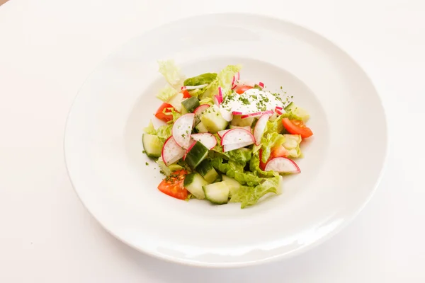 Spring salad with lettuce — Stock Photo, Image