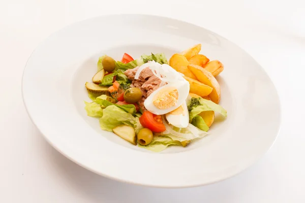 Fresh salad with potatoes — Stock Photo, Image