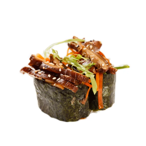Rotolo di sushi su bianco — Foto Stock