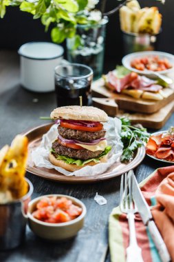 sebzeler lezzetli burger
