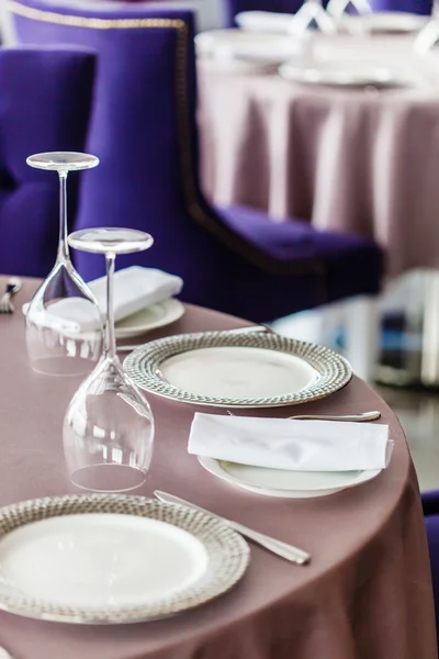 Table set for meal — Stock Photo, Image