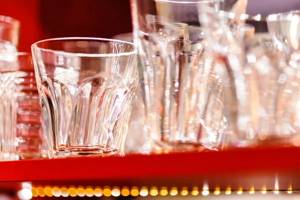 Set of empty glasses — Stock Photo, Image