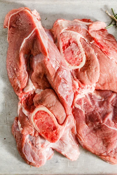 Rode rauw vlees — Stockfoto