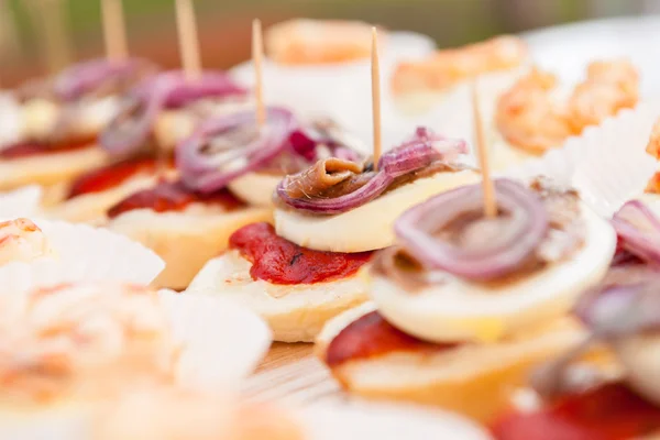 Comida de catering saborosa — Fotografia de Stock