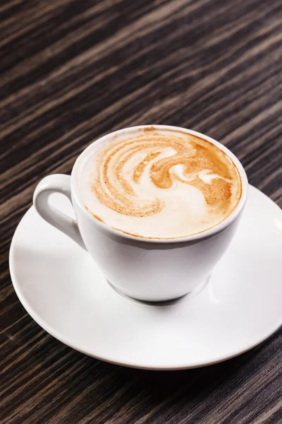 Copa blanca de capuchino — Foto de Stock