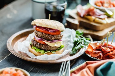 Lezzetli Amerikan burger