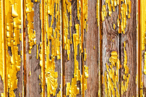 Tablones de madera pintados de amarillo —  Fotos de Stock