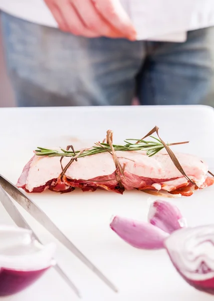 Male Chef at work — Stock Photo, Image