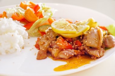 pilavlı tavuk kebabı