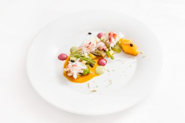 Gurme taze salata somon ile