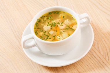 Bir kapta tavuk çorbası