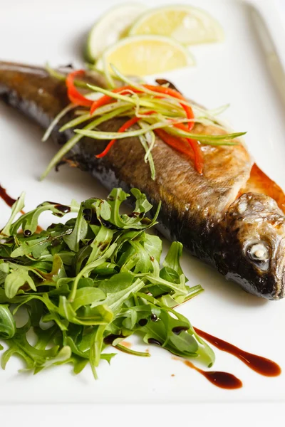 Baked trout with citrus — Stock Photo, Image