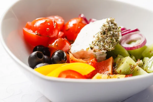 Greek salad with — Stock Photo, Image