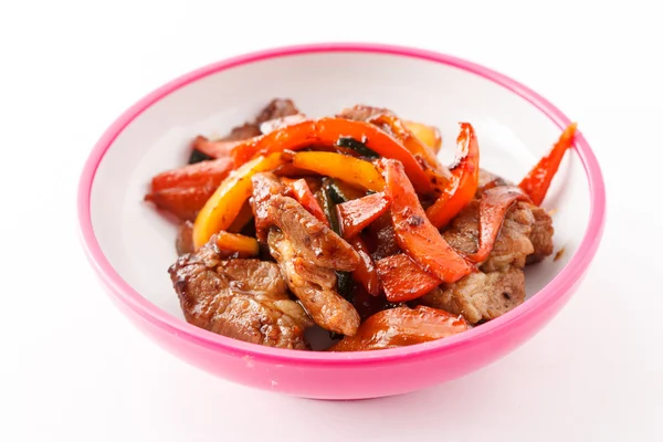 Delicious beef with vegetables — Stock Photo, Image