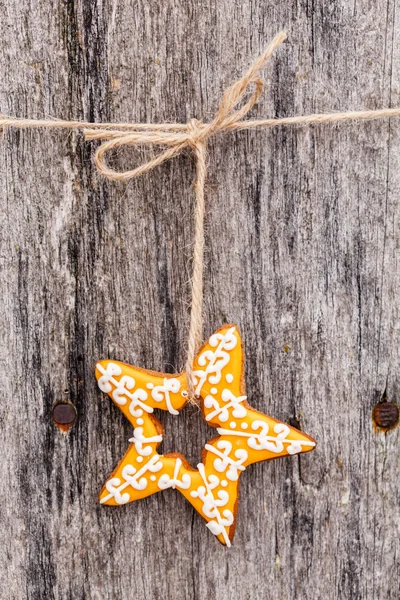 Vánoční hvězda cookie perník — Stock fotografie