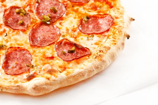 Pizza gustosa al forno — Foto Stock