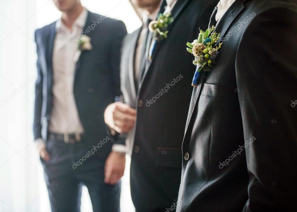 elegant handsome grooms