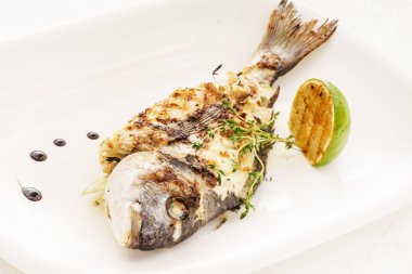 Kavrulmuş dorado balık