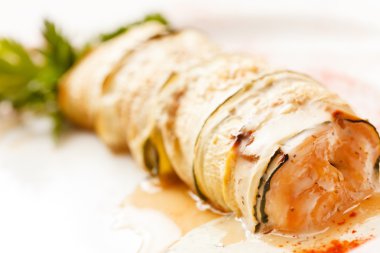 Kabak plaka üzerinde rulo