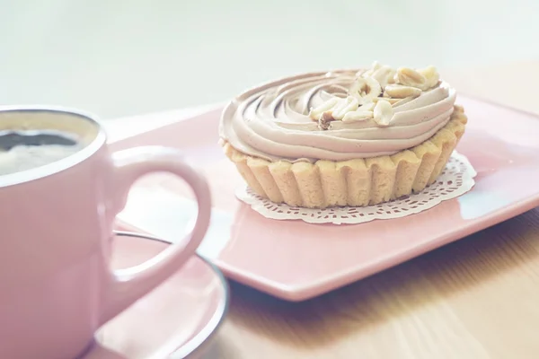 Copo de café com pastelaria — Fotografia de Stock