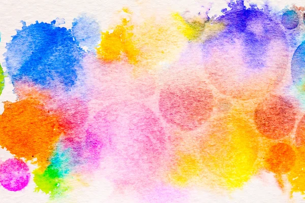 Watercolor circle splashes background — Stock Photo, Image