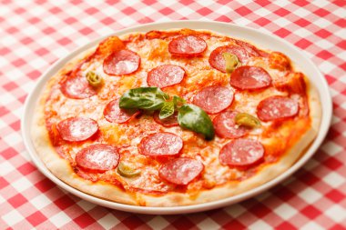lezzetli fırında pizza